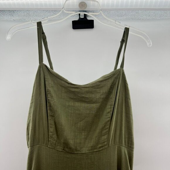 Old Navy Women's Sleeveless Ruffle Hem Shift Dress Green Size Medium - Picture 2 of 8